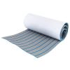 Eapmic EVA Faux Teak Decking Sheet for Fish Boat Yacht Non-Slip Marine Flooring Mat (Light Grey with Blue Stripes, 94.5"x23.6") view 3