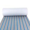 Eapmic EVA Faux Teak Decking Sheet for Fish Boat Yacht Non-Slip Marine Flooring Mat (Light Grey with Blue Stripes, 94.5"x23.6") view 4