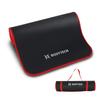 BODYTECH Exercise yoga mat with edge protection and extra wide 27.6 inches 1/2 inch thick Black/Red Color view 1