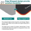 BODYTECH Exercise yoga mat with edge protection and extra wide 27.6 inches 1/2 inch thick Black/Red Color view 2