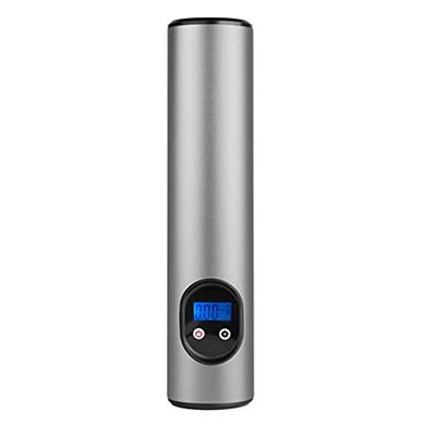 QIYUDS Bicycle Pump,Smart Wireless car air Pump,Portable Multi-Function air Pump car tire Motorcycle Bicycle Basketball air Pump tire Repair Tool (Color : Silver)