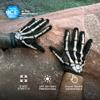 TACLAB Reaper Black Skeleton Gloves - Thin and Lightweight for Airsoft, Paintball, Cycling, Motorcycle, Multipurpose (X-Small) view 3