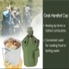 BeGrit Military Canteen Army Canteen WWII US G.I. Style Canteen Kit with Aluminum Cup Stainless Steel Foldable Spoon Fork for Hiking Backpacking Camping, 1 Quart Khaki view 3