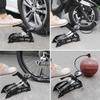 QIYUDS Dual-Cylinder Foot Pump,Portable Floor Bike Pump with Accurate Pressure Gauge & Smart Valves, for Road Bike,MTB,Hybrid,Balls view 2