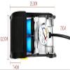 QIYUDS Double Cylinder Bike Foot Pump,Aluminum Body Cycling Floor Air Pump,with Accurate Pressure Gauge Valve Head,Suitable for Mountain,BMX Bike,Balls and Inflatable Toys for Basketballs Mounta view 2