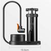 QIYUDS Bike Pump, 120 PSI Mini Portable Bicycle Foot Pump with Pressure Gauge Bike Tire Air Pump,Tire Pump for Road & MTB view 2