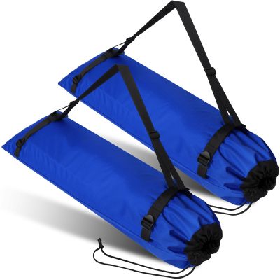Wowangce 2 Pieces Camp Chair Replacement Bag Folding Foldable Chair Purse Camp Replacement Outdoor Tent Bag for Storage Carrying with Shoulder Strap, 47.2 Inches(Dark Blue)