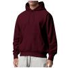 Cropped Hoodie, Men'S Graphic Print Long Sleeve Drawstring Hoodie Pullover Sweatshirt Red Men Essential Hoodie Plain Tall For Mens Pullover Hoodie Sweatshirt Casual Work (XL, Wine) view 1