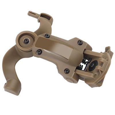 BESPORTBLE 1set Helmet Earphone Connector Rotatable Earphone Holder for Seamless Game Integration Portable Storage Mud Color