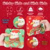 EunHo Cornhole Bags Regulation Dual Sided Set of 8, Non-Dusty Cornhole Bean Bags Slick & Sticky Side Bags with Carry Bag (Christmas/Eagle) view 2