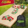 EunHo Cornhole Bags Regulation Dual Sided Set of 8, Non-Dusty Cornhole Bean Bags Slick & Sticky Side Bags with Carry Bag (Christmas/Eagle) view 4