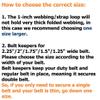 TACNEX Duty Belt Keepers w/Hook & Loop Closure for 1" Wide Utility Belt Loop Stays Nylon Tactical Backpack Strap Holder Retainer Police Law Enforcement Security Military Accessories RG view 2