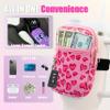 Axolotl Stanley Cup Accessories:Zip Pouch for 30oz&40oz Water Bottles-Essential for Stanley Quencher Adventure Cup,Doubles as a Fanny Pack,Purse,Bag for Your Tumbler-with KeyHolder(Pink Heart Leopard) view 4