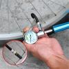 QIYUDS Bike Pump,Portable Bicycle High Pressure Hand Air Pump, Bike Tire Pump with High Pressure Gauge Cycling Accessories for Road, Mountain Bikes (Color : Blue) view 3