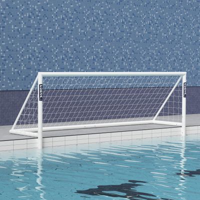 FORZA PVC Water Polo Goal - 3X Durable uPVC | Regulation Sizes (Pair, FINA Regulation Full Size Goal)