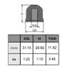 Boat Engine 97-55989A9 55989Q9 55989T9 55989A3 18-6015-9 Transom Plate Nuts Anode for Mercury Mercruiser Outboard Motor (Zinc) view 3