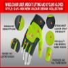 BTR BORN TO RACE Wheelchair User Gloves Mobility Disability Fingerless Long Thumb Leather Palm for Men and Women Workout Weight Lifting, Cycling, Driving Gloves New Camo Design Unisex (M, Hi Viz) view 3