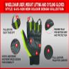 BTR BORN TO RACE Wheelchair User Gloves Mobility Disability Fingerless Long Thumb Leather Palm for Men and Women Workout Weight Lifting, Cycling, Driving Gloves New Camo Design Unisex (M, Hi Viz) view 4