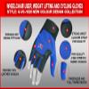 BTR BORN TO RACE Wheelchair User Gloves Mobility Disability Fingerless Long Thumb Leather Palm for Men and Women Workout Weight Lifting, Cycling, Driving Gloves New Camo Design Unisex (S, Blue) view 3