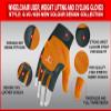 BTR BORN TO RACE Wheelchair User Gloves Mobility Disability Fingerless Long Thumb Leather Palm for Men and Women Workout Weight Lifting, Cycling, Driving Gloves New Camo Design Unisex (M, Orange) view 3
