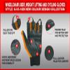 BTR BORN TO RACE Wheelchair User Gloves Mobility Disability Fingerless Long Thumb Leather Palm for Men and Women Workout Weight Lifting, Cycling, Driving Gloves New Camo Design Unisex (M, Orange) view 4