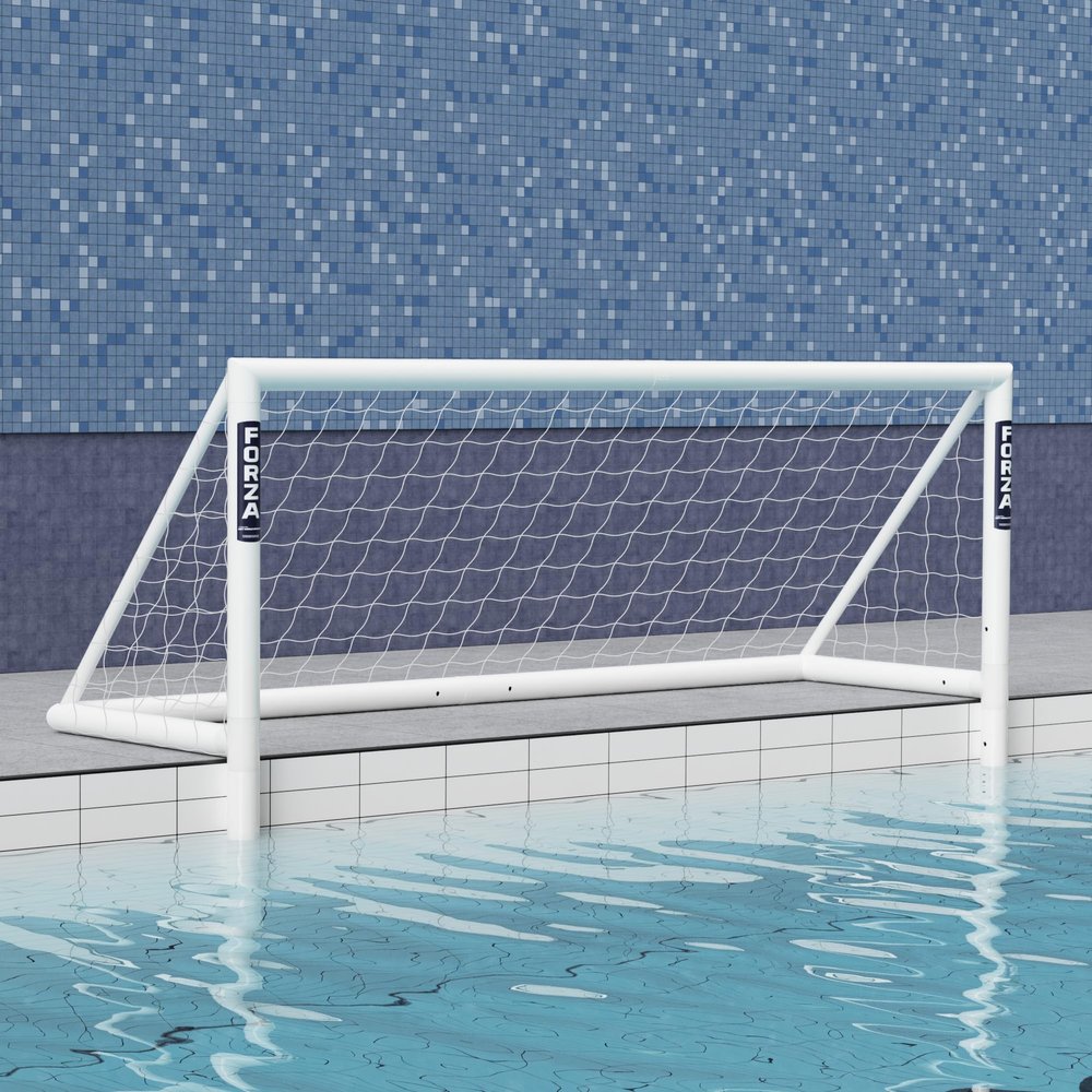 FORZA PVC Water Polo Goal - 3X Durable uPVC | Regulation Sizes (Single, HaBaWaBa Regulation Size Goal)