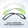 OutdoorMaster Ski Goggles Falcon Replacement Lens, Magnetic Easy Lens Swap, Anti-fog, Wide Feild of Vision,LightGreen Vlt 80% view 4
