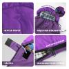 Camping Sleeping Bag, 32 Sleeping Bags for Adults Kids Teens Cold Weather Warm Sleeping Bag Winter for 3-4 Season Camping, Camping Gear Equipment, Traveling, and Outdoors (Eggplant & Black) view 3