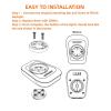 RAVEMEN FR160 Compatible with Wahoo Cycle Computers, IPX6 Waterproof Bike Backup Headlight with 160 Lumens Warning Flashing Mode for Being Seen (QTM01 Included) view 4