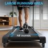 WELLFIT 15 Auto Incline Treadmills, 8.6MPH 4.0HP 400+lbs Capacity, Smart Voice Control, Works with KINOMAP, 95% Assembled|BPM Monitor|Music Player, Foldable Heavy Duty Treadmill for Home Gym view 3