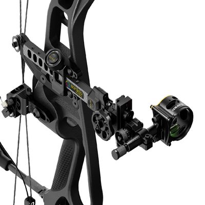 Sanlida Dragon 10 Advanced 3 Pin Hunting Bow Sight, Highly-Visible Micro-Adjustable Hunting Compound Bow Sight for Right Hand