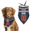 Chicago Personalized Dog Bandana Custom Design Name Number Dog Scarf Personalized Football Dogs Bandana Gifts for Dogs Cats view 1