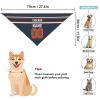 Chicago Personalized Dog Bandana Custom Design Name Number Dog Scarf Personalized Football Dogs Bandana Gifts for Dogs Cats view 2
