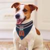 Chicago Personalized Dog Bandana Custom Design Name Number Dog Scarf Personalized Football Dogs Bandana Gifts for Dogs Cats view 3