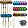 PATIKIL Soft Tip Darts Set Darts Plastic Tip 12 Pack 18 Gram with 60 Extra Plastic Dart Tips 21 Dart Flights 12 Plastic Shafts for Electronic Dart Board view 1