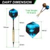 PATIKIL Soft Tip Darts Set Darts Plastic Tip 12 Pack 18 Gram with 60 Extra Plastic Dart Tips 21 Dart Flights 12 Plastic Shafts for Electronic Dart Board view 2