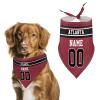 Atlanta Custom Design Name Number Dog Scarf Personalized Football Bandana Gifts for Dogs Cats view 1