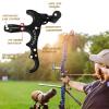 sntxmy Bow Release for Compound Bow, Archery Release Trigger, Compound Bow Release, Thumb Release. (4 Finger Bow Release, Black) view 4