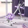 Foldable Ab Workout Equipment, Height Adjustable Ab Machine with Resistance Bands, Core, Stomach Waist Exercise Trainer for Home Gym view 2