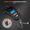 KastKing Fish Scale with Lip Gripper, ToughTide USB Charging Fishing Scale Built-in Measuring Tape, 65lb Capacity, Ultra-Thin Digital Fish Scale, LCD Display, Ergonomic Handle, Black Combo view 3