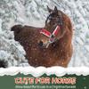 NRTFE Fleece Horse Santa Halter Bridle Cover with Jingle Bell for Christmas Parade view 3