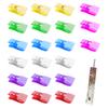 VEINARDYL 21 pcs Acrylic Clips, Debit Bank Card Grabbers Card Puller Clips ATM Card Clip for DIY Long Nails Card Grabber Keychain view 1
