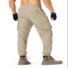S Spowind Men's Hiking Pants Cargo Lightweight Quick Dry Elastic Waist Golf Joggers with Zipper Pockets Water Resistant Khaki view 4