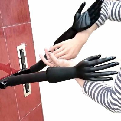 ZIMGOD Wing Chun Dummy Spring Arms Martial Arts Training Equipment, Wall Mount Kung Fu Trainer Dummies, Portable Tai Chi Practice Device, Wing Chun Exercise Tools