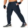 S Spowind Men's Hiking Pants Cargo Lightweight Quick Dry Elastic Waist Golf Joggers with Zipper Pockets Water Resistant Navy view 1