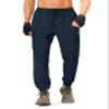 S Spowind Men's Hiking Pants Cargo Lightweight Quick Dry Elastic Waist Golf Joggers with Zipper Pockets Water Resistant Navy view 2