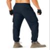S Spowind Men's Hiking Pants Cargo Lightweight Quick Dry Elastic Waist Golf Joggers with Zipper Pockets Water Resistant Navy view 4