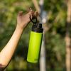 koodee Insulated Water Bottle 18 oz Stainless Steel Double Wall Vacuum Sports Water Bottle with 3 Lids-Girls Water Flask for School(Apple Green) view 2