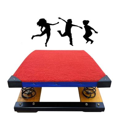 YLQFGUVWK Gymnastics Springboard Curved Bridge/Vault Equipment, Sports Club/Martial Arts Springboard with Anti-Slip Felt and Foot Pads