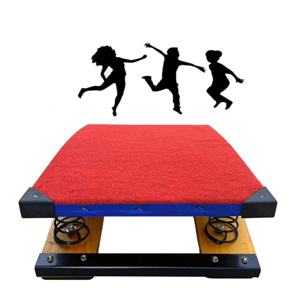 YLQFGUVWK Gymnastics Springboard Curved Bridge/Vault Equipment, Sports Club/Martial Arts Springboard with Anti-Slip Felt and Foot Pads
